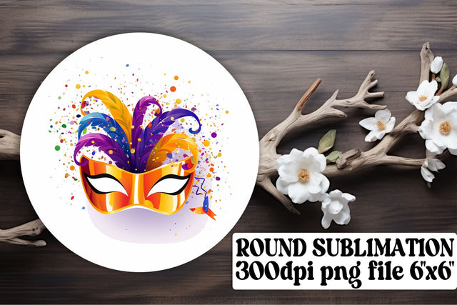 Mardi Gras Circle Elements - Sublimation Wonderland Sublimation afrosvg 