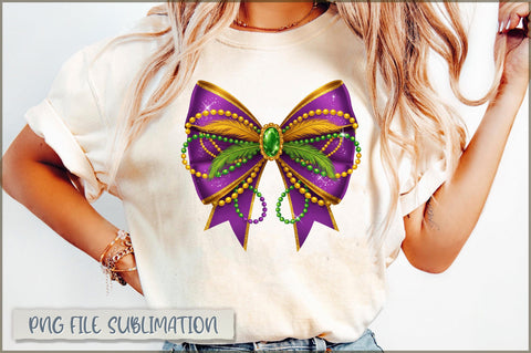 Mardi Gras Coquette Bow PNG Sublimation Sublimation Shetara Begum 