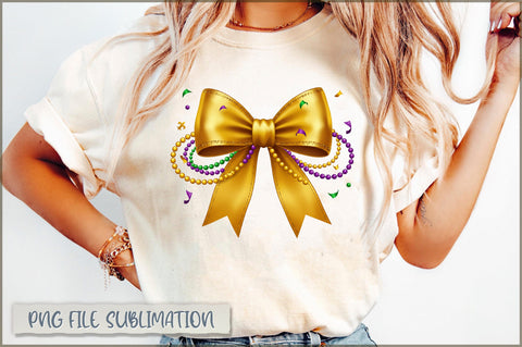 Mardi Gras Coquette Bow Sublimation Sublimation Shetara Begum 