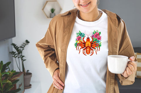 Mardi Gras Crawfish Sublimation Clipart Bundle Sublimation Designangry 