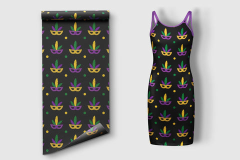 Mardi Gras Digital Paper Bundle. Carnival Seamless Patterns Digital Pattern LaBelezoka 