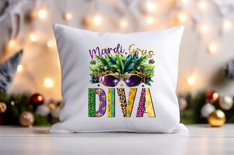 Mardi gras Diva PNG Design Sublimation Designangry 