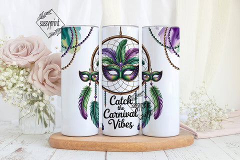 Mardi Gras Dreamcatcher 20oz Tumbler Sublimation sassyprint 