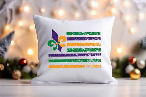 Mardi Gras Flag SVG Design SVG Designangry 