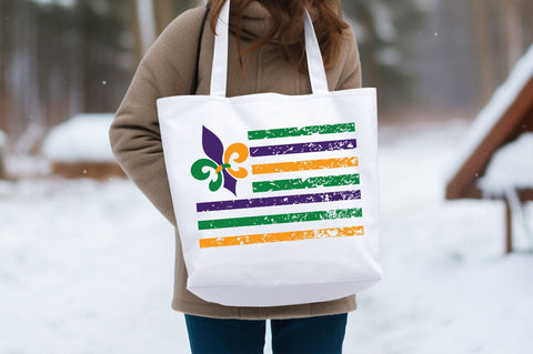 Mardi Gras Flag SVG Design SVG Designangry 