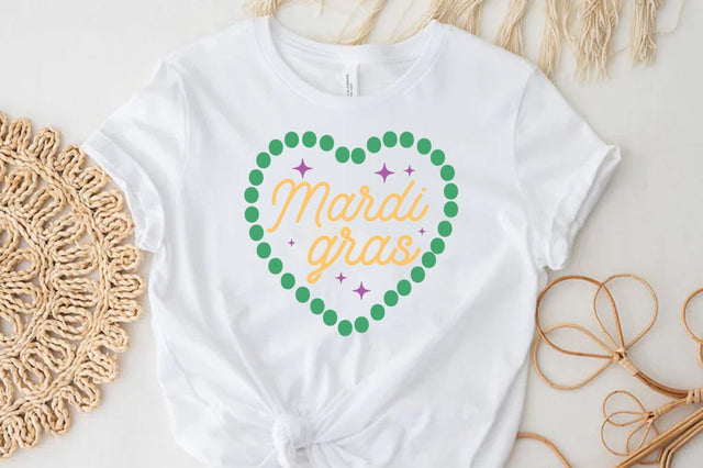 Mardi gras heart SVG PNG Shirt SVG FiveStarCrafting 
