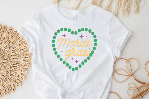 Mardi gras heart SVG PNG Shirt SVG FiveStarCrafting 