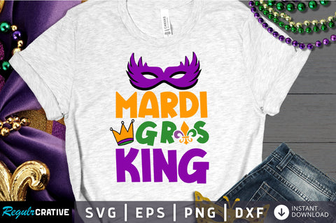 mardi gras king Svg Design SVG Regulrcrative 