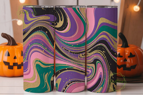 Mardi Gras Magic 20oz Tumbler Wrap Sublimation PixelChick 