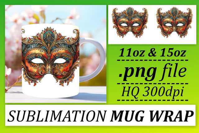 Mardi Gras Magic: Festive Holiday Mug Sublimation Sublimation afrosvg 