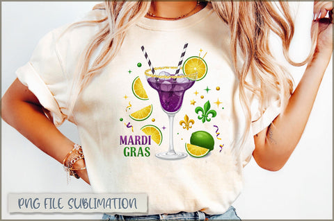 Mardi Gras & Margaritas PNG Sublimation Shetara Begum 