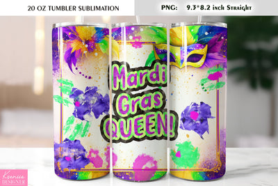 Mardi Gras Mask. Mardi Gras Tumbler Sublimation Design Sublimation Kseniia designer 