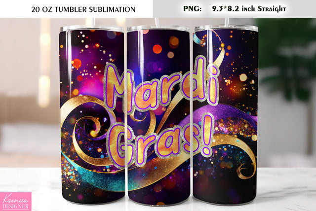 Mardi Gras Mask. Mardi Gras Tumbler Sublimation Design Sublimation Kseniia designer 