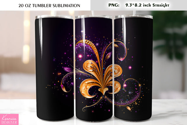 Mardi Gras Mask. Mardi Gras Tumbler Sublimation Design Sublimation Kseniia designer 
