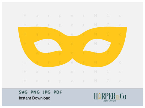 Mardi Gras Mask Outline SVG, PNG, 10 SVG HarperNCo 