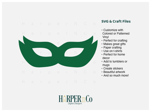 Mardi Gras Mask SVG, PNG, Cut File 11 SVG HarperNCo 