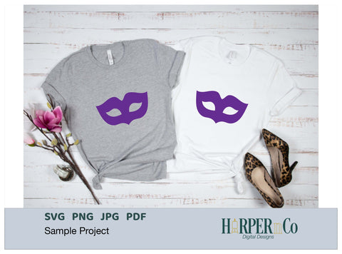 Mardi Gras Mask SVG, PNG, Cut File 12 SVG HarperNCo 