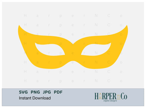 Mardi Gras Mask SVG, PNG, Cut File 13 SVG HarperNCo 