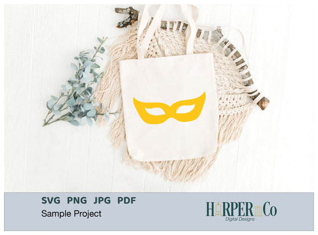 Mardi Gras Mask SVG, PNG, Cut File 13 SVG HarperNCo 