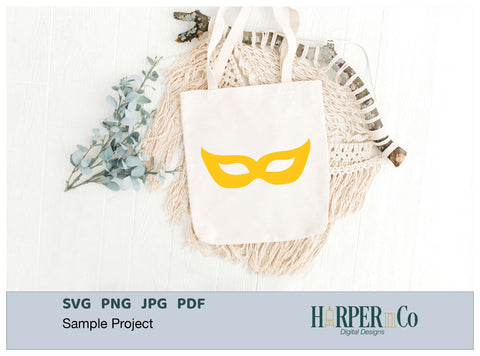 Mardi Gras Mask SVG, PNG, Cut File 13 SVG HarperNCo 