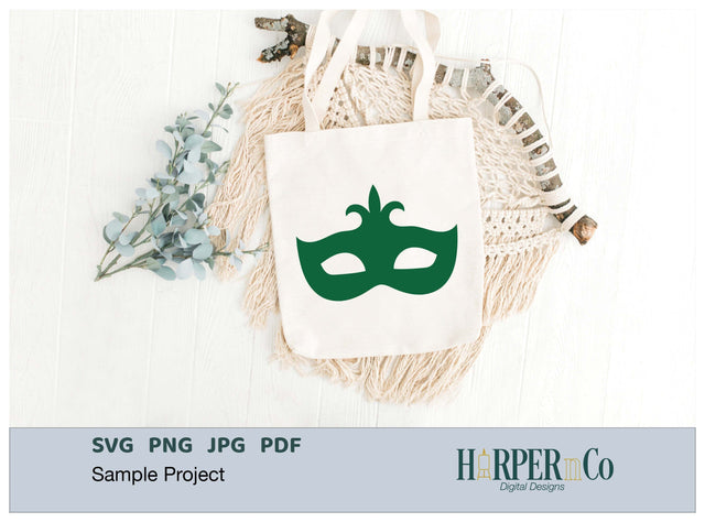 Mardi Gras Mask SVG, PNG, Cut File 14 SVG HarperNCo 