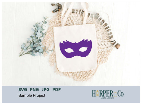 Mardi Gras Mask SVG, PNG, Cut File 15 SVG HarperNCo 