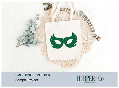 Mardi Gras Mask SVG, PNG, Cut File 2 SVG HarperNCo 