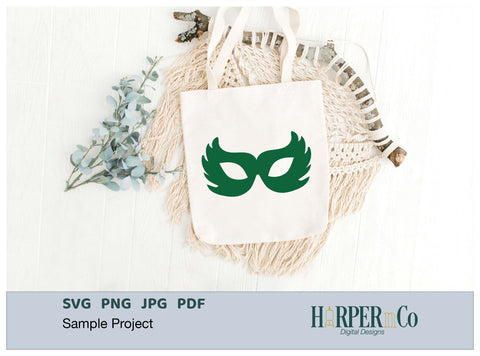 Mardi Gras Mask SVG, PNG, Cut File 2 SVG HarperNCo 