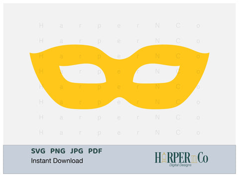 Mardi Gras Mask SVG, PNG, Cut File 3 SVG HarperNCo 