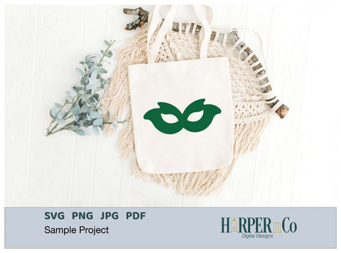 Mardi Gras Mask SVG, PNG, Cut File 5 SVG HarperNCo 