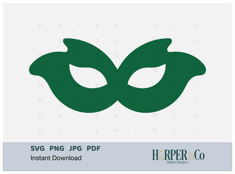 Mardi Gras Mask SVG, PNG, Cut File 5 SVG HarperNCo 
