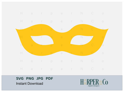 Mardi Gras Mask SVG, PNG, Cut File 7 SVG HarperNCo 
