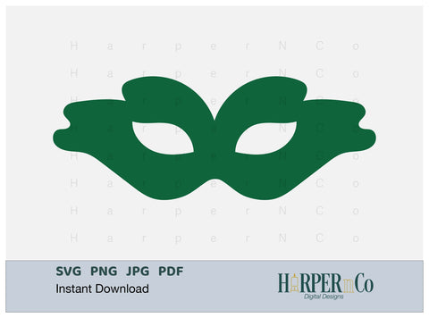 Mardi Gras Mask SVG, PNG, Cut File 8 SVG HarperNCo 