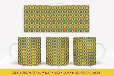 Mardi Gras Mug Sublimation Design. Fleur de Lys Mug Wrap Sublimation LaBelezoka 