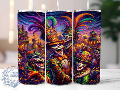 Mardi Gras NOLA Party Tumbler, New Orleans Party Wrap, Festive Party Cup, 20oz Sublimation Wrap, NOLA Celebration Tumbler, Colorful Mardi Gras Design Cup, Mardi Gras Party Theme Wrap Sublimation ToriDesigns 