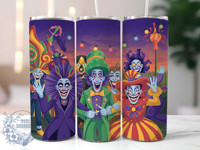 Mardi Gras NOLA Party Tumbler, New Orleans Party Wrap, Festive Party Cup, 20oz Sublimation Wrap, NOLA Celebration Tumbler, Colorful Mardi Gras Design Cup, Mardi Gras Party Theme Wrap Sublimation ToriDesigns 