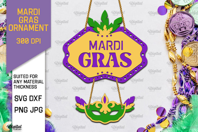 Mardi Gras Ornaments Laser Cut. Mardi Gras SVG SVG Evgenyia Guschina 