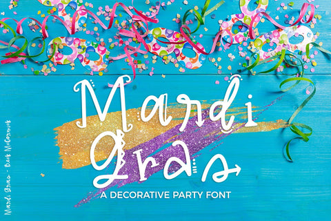 Mardi Gras Party Font Font Beck McCormick 