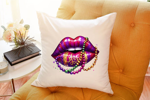 Mardi Gras Sexy Lips Clipart Sublimation designartist 
