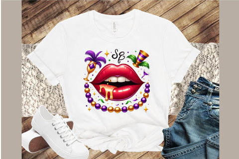 Mardi Gras Sexy Lips Clipart Sublimation designartist 