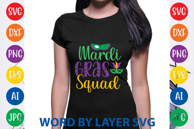 Mardi Gras Squad SVG DESIGN SVG Rafiqul20606 