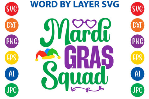 Mardi Gras Squad SVG DESIGN SVG Rafiqul20606 