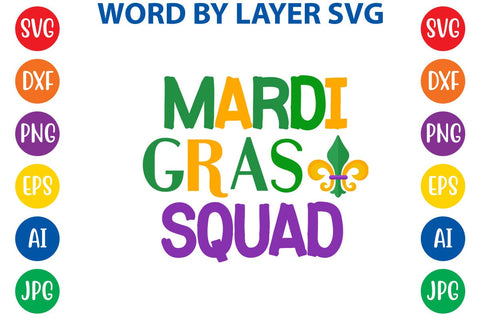 Mardi Gras Squad SVG DESIGN SVG Rafiqul20606 