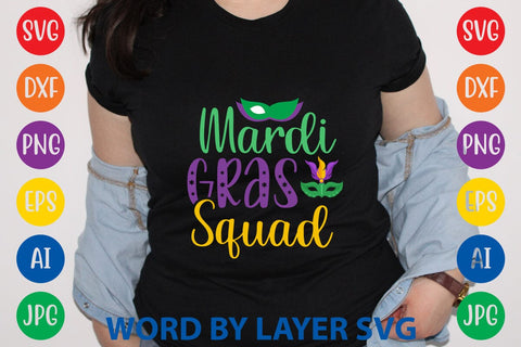 Mardi Gras Squad SVG DESIGN SVG Rafiqul20606 