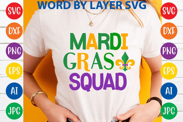 Mardi Gras Squad SVG DESIGN SVG Rafiqul20606 