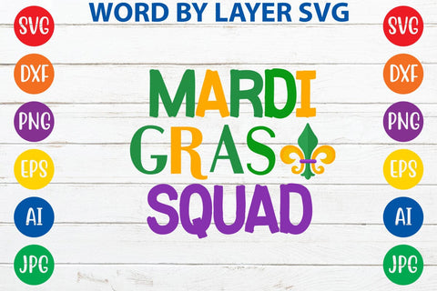 Mardi Gras Squad SVG DESIGN SVG Rafiqul20606 
