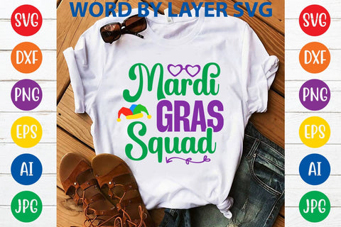 Mardi Gras Squad SVG DESIGN SVG Rafiqul20606 