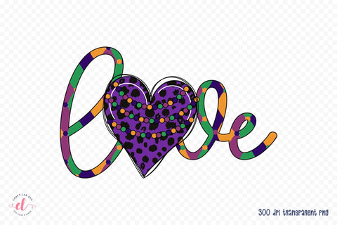 Mardi Gras Sublimation Design | Love PNG Sublimation CraftLabSVG 