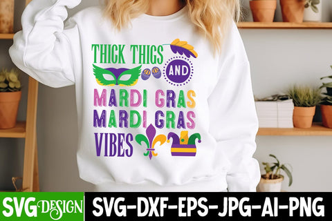 Mardi Gras SVG Bundle | Carnival Cutting Files | Festive Clipart for Cricut & Silhouette | Mardi Gras Mask, Beads, Crown, Jester Hat, King Cake, and Fleur-de-Lis Designs | Digital Download | Perfect for T-Shirts, Mugs, Party Decor, and Crafts SVG BlackCatsMedia 