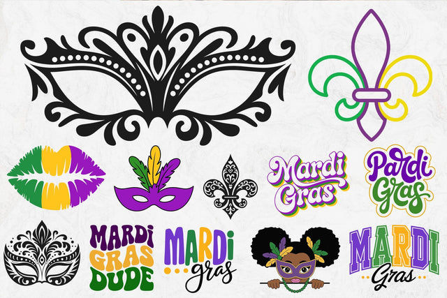 Mardi Gras Svg Bundle, Carnival svg silhouette, Masquerade Carnival SVG, Festival svg, Mardi Gras Carnival svg, Matching Family Mardi Gras, Matching Mardi Gras SVG DesignDestine 